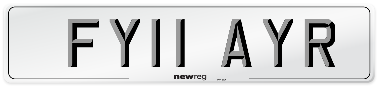FY11 AYR Number Plate from New Reg